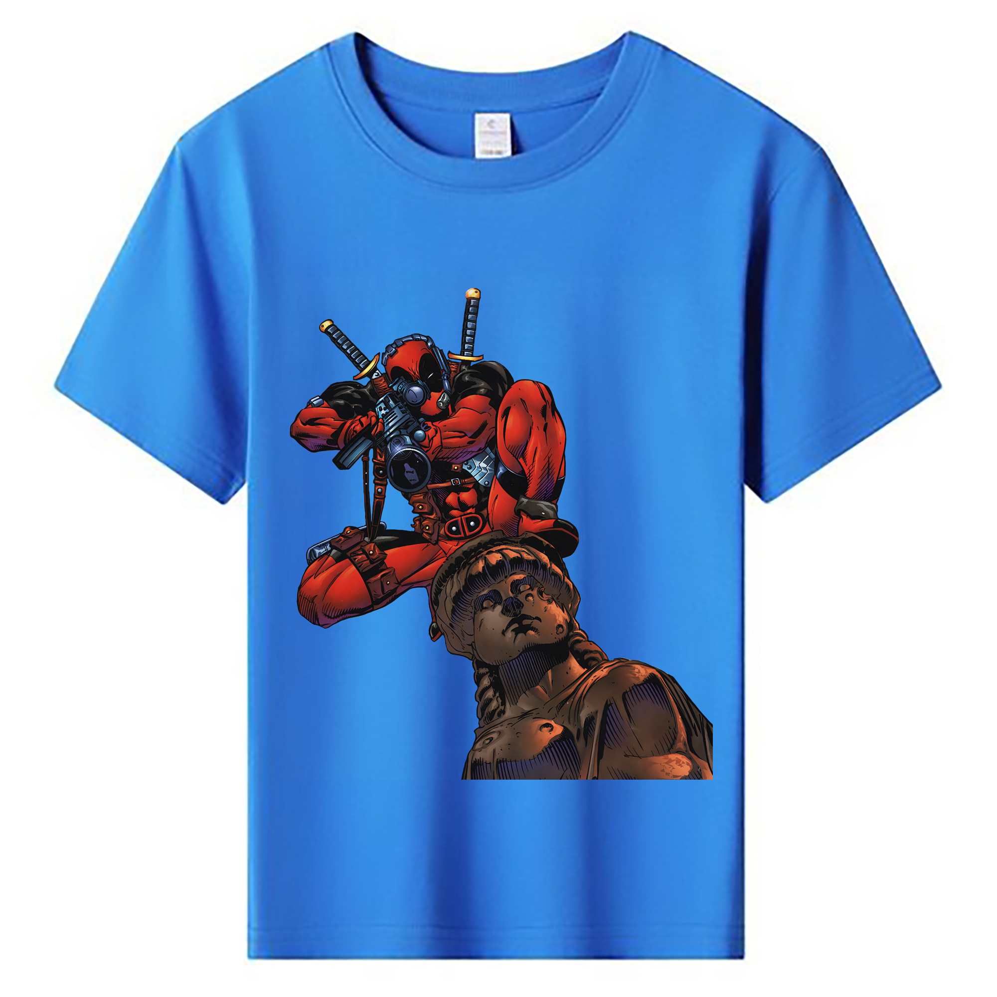 （画像用） Deadpool デッドプール 綿100％キッズTシャツ（フロントプリント）